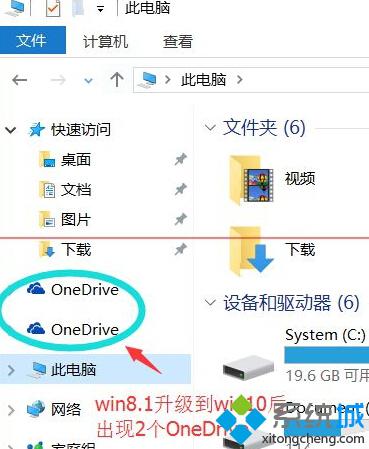 win8.1升级Win10正式版后资源管理器出现两个OneDrive的解决方法