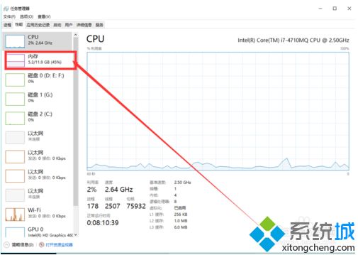 win10内存占用大小怎么查看？win10查看内存大小的方法