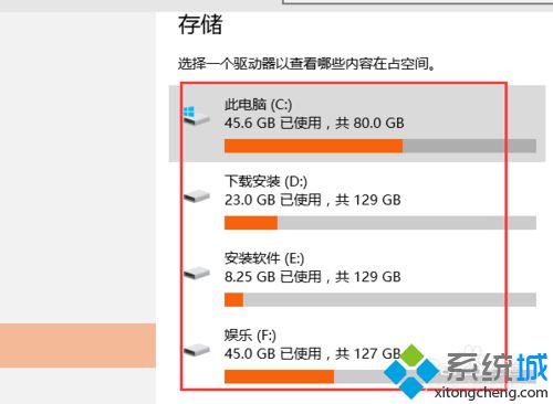 Windows10操作系统查看磁盘空间使用情况的方法