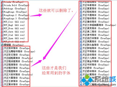 WindowsXp下怎样删除多余字体？XP系统删除多余字体的方法