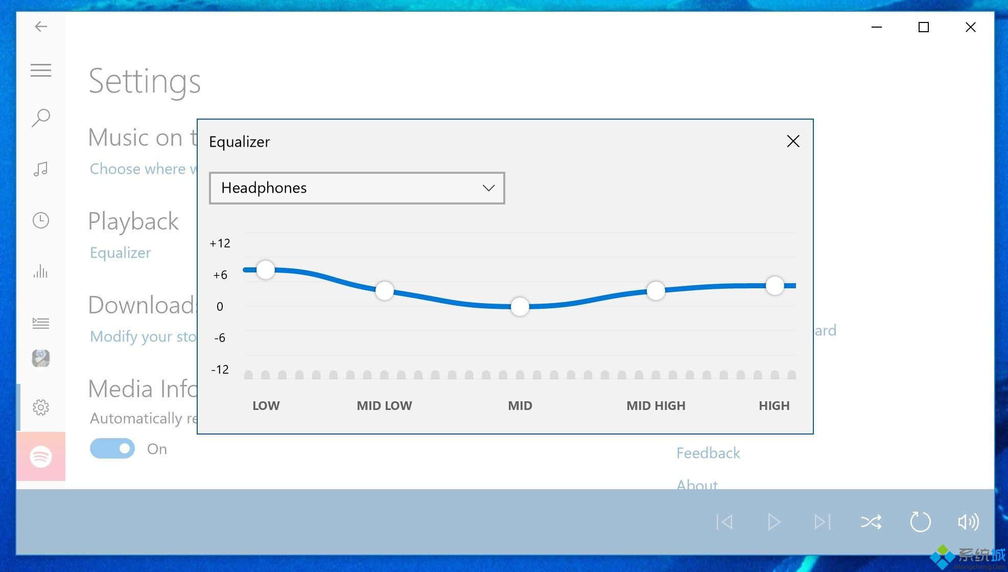 Groove音乐Win10 UWP预览更新：添加均衡器功能