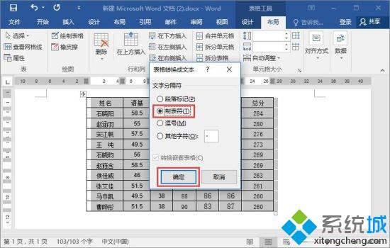 win7系统下怎么将Word 2016文字转换成表格