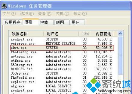 笔记本xp系统ekrn.exe程序内存占用率为100%解决技巧