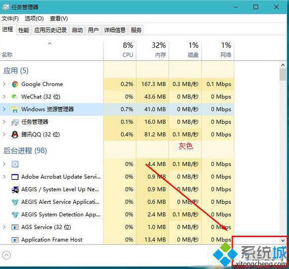 win10资源管理器结束任务按钮显示空白如何处理