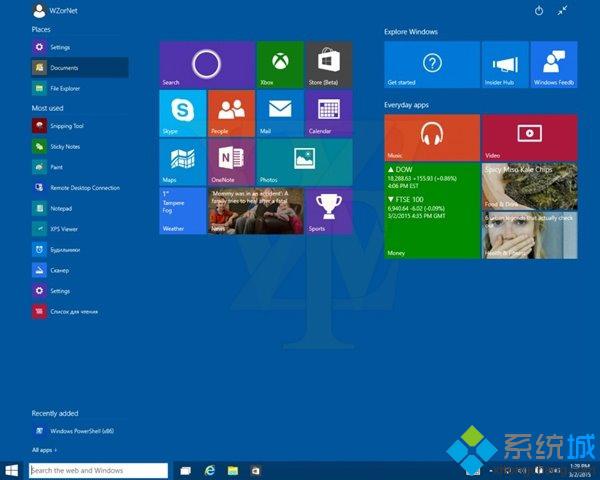 Win10预览版10022的更多截图出现在俄罗斯网站Wzor【图】