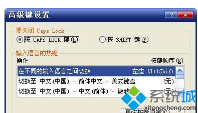 windows xp系统通过按Shift键来关闭Caps Lock的方法