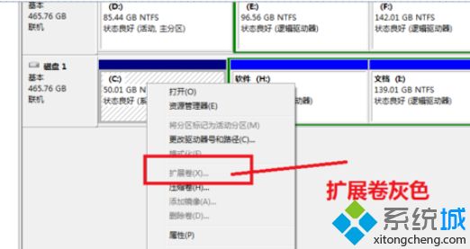 为什么c盘扩展卷灰色？win7系统c盘扩展卷灰色如何解决