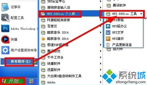 windows xp系统下取消wps自动更新的方法