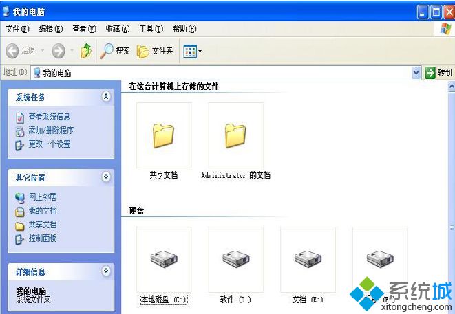 windows xp系统我的电脑中本地磁盘盘符不显示怎么办