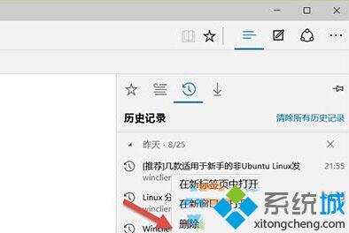 Windows10系统清除Edge浏览器历史记录的技巧