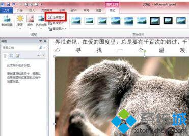 windows10系统下word2010如何压缩图片