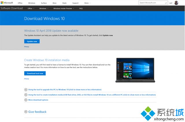 安装体验Windows 10 April 2018 Update的简单方法