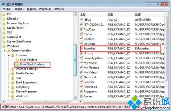 win7系统怎么更改收藏夹的默认路径