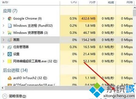 win10任务管理器结束任务按钮的字消失了如何找回