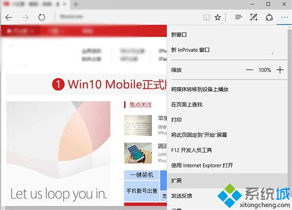 Windows10系统安装Edge浏览器扩展的方法