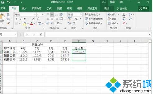 windowsxp系统下怎样给exce工作表添加迷你图