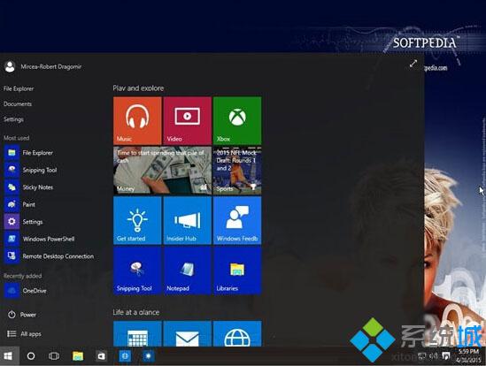 怎么为windows10开始菜单背景添加模糊效果