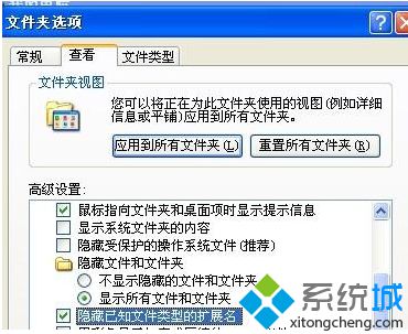 xp文件格式如何查看？windows xp系统文件没有显示后缀怎么办