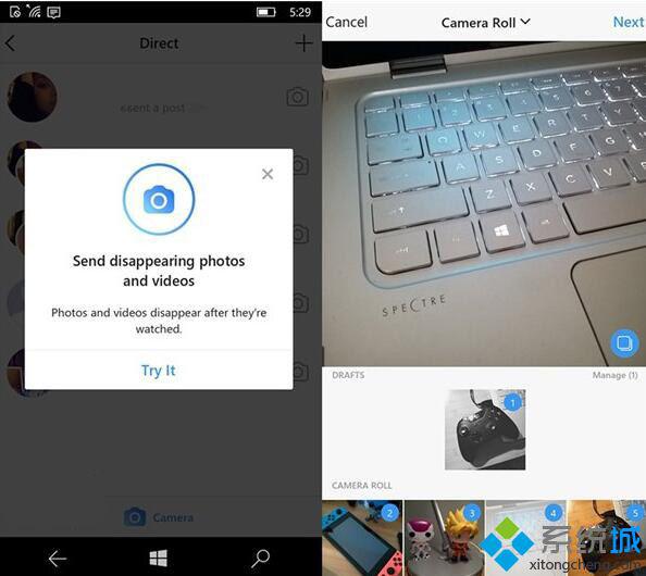 《Instagram》Win10 UWP版更新：添加图片“自动消失”功能