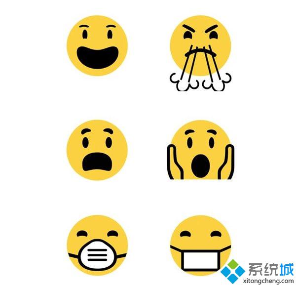 微软Windows10系统新增emoji表情：用户可自由选择6种颜色【组图】