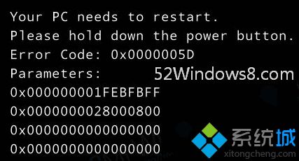 虚拟机无法装win10系统提示Your PC needs to restart 错误代码0x0000005D怎么办