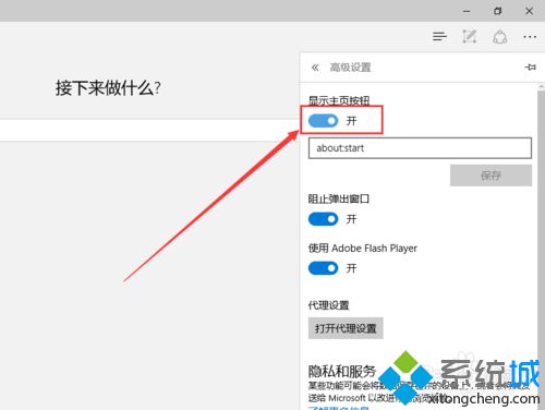 Windows10 Edge浏览器设置主页图标按钮的方法