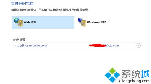 Windows10系统查看已保存WEB凭据的方法