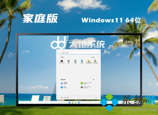 大地系统win11纯净家庭版系统下载 win11免费精简版系统下载