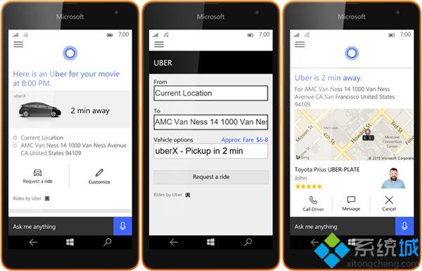 Build 2015：微软整合Windows10 Cortana合作伙伴（Viber、Uber和Shopular）