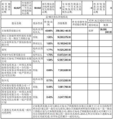 烟台正海磁性材料股份有限公司2022度报告摘要