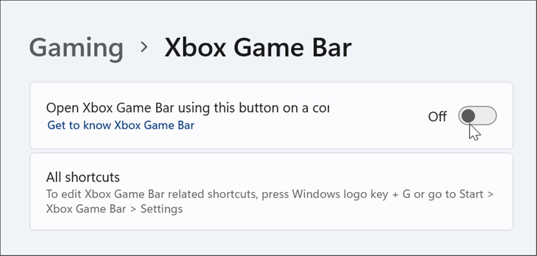 怎样在 Windows 中禁用 Xbox Game Bar?